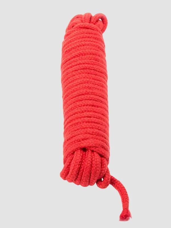 Corde bondage Soft Rope 10 mètres rouge
