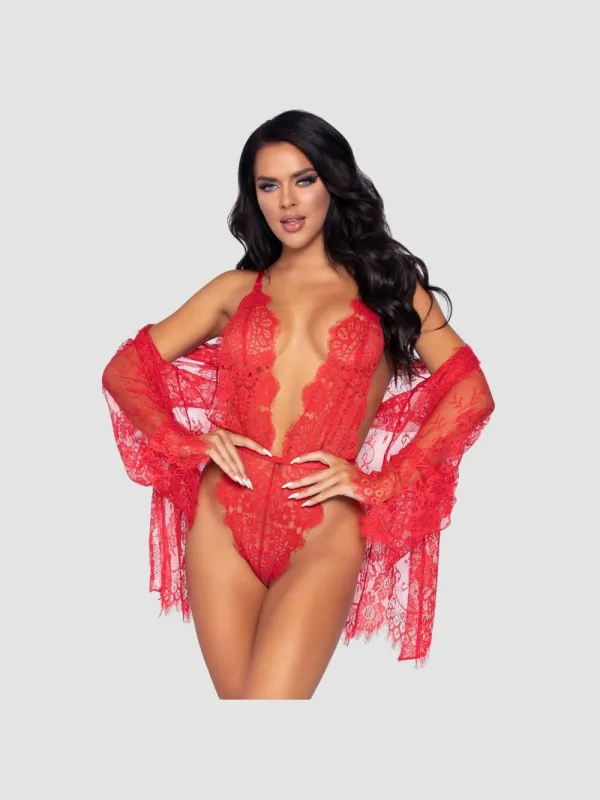 Body & Déshabillé 86112 Dentelle Rouges