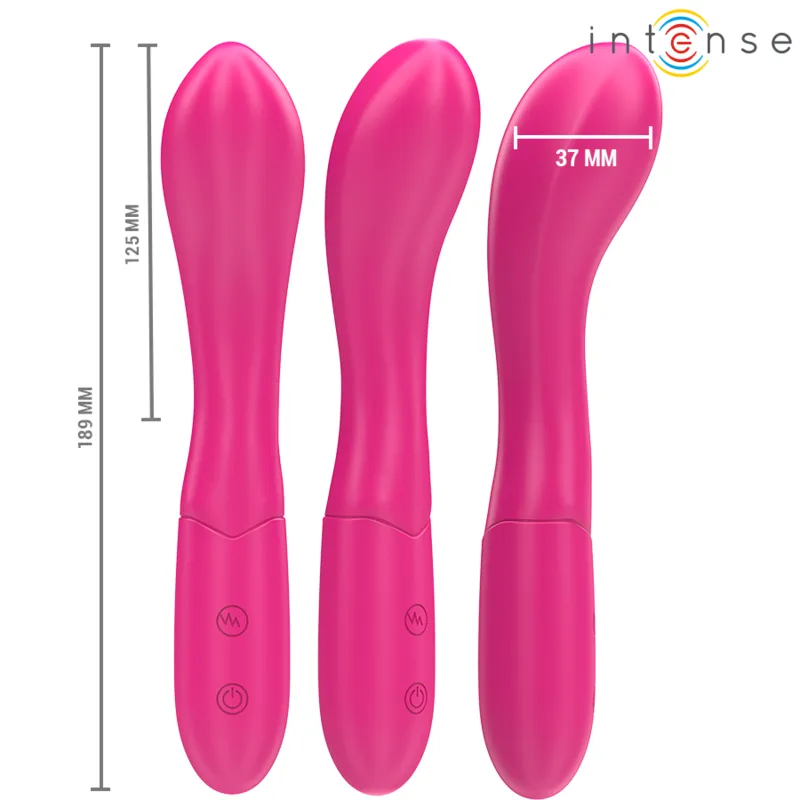 Vibromasseur Lisette 19 cm Souple Rose - Intense