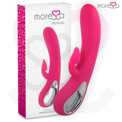 Vibromasseur rabbit rechargeable Dustin en silicone - Moressa