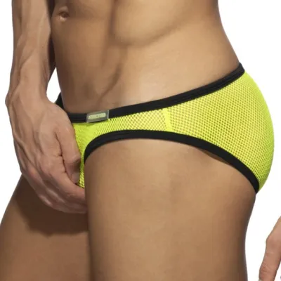 Addicted Mini slip FEVER MESH Jaune
