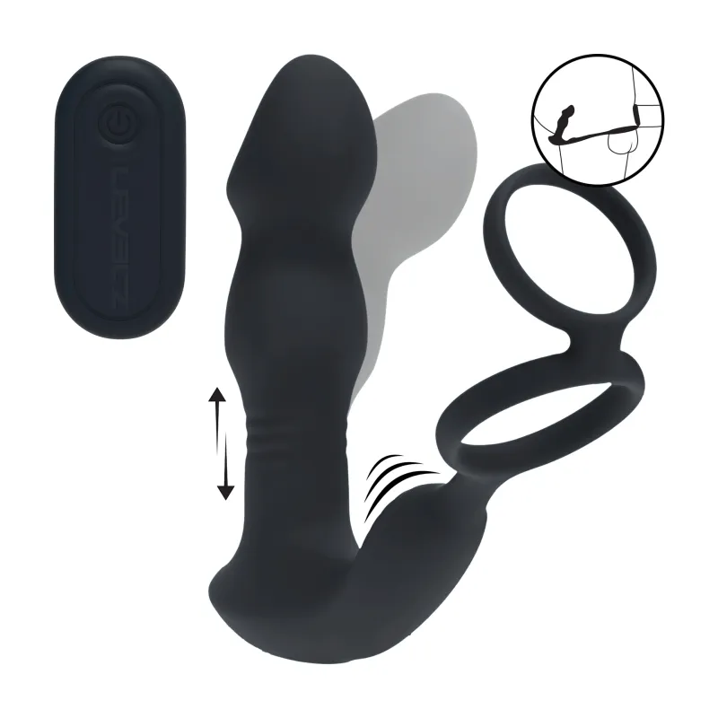 Stimulateur Prostatique Multi Fonctions Télécommandé avec Cockring