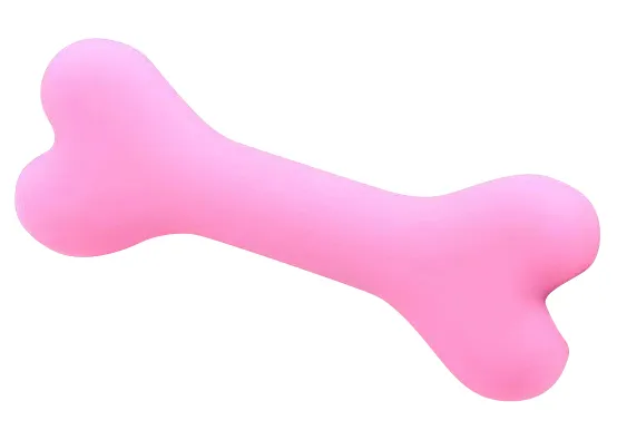 Os Dog Training en silicone BONE Rose