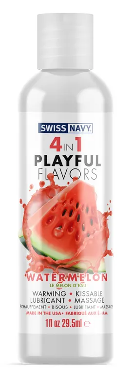 Swiss Navy Playful Lubrifiant Aromatisé 4-en-1 PLAYFUL FLAVORS Pastèque 29.5ml