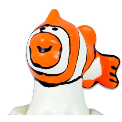 Préservatif Artistique Peint à la Main Poisson Orange - Condomerie