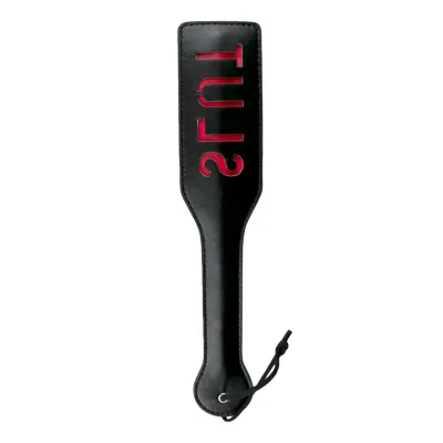 Easytoys Fetish - Batte noire en cuire - Slut
