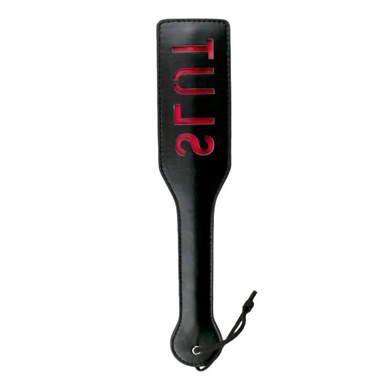 Easytoys Fetish - Batte noire en cuire - Slut