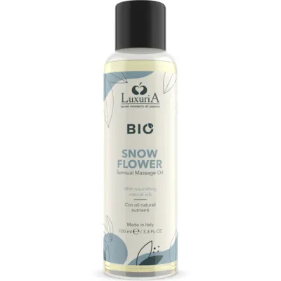 Huile Massage Bio Luxuria Fleur de Neige 100ml - Intimateline
