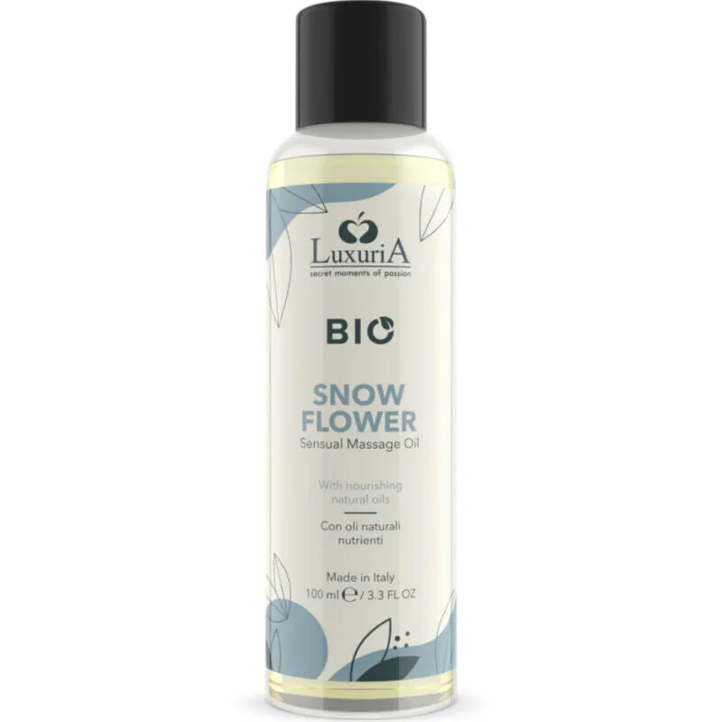 Huile Massage Bio Luxuria Fleur de Neige 100ml - Intimateline