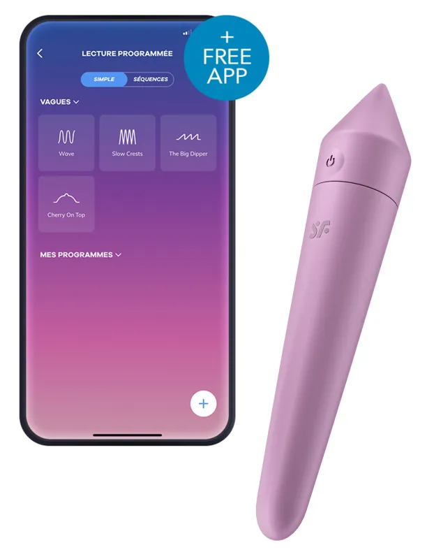 Stimulateur de clitoris ULTRA POWER BULLET 8 Satisfyer Lilas