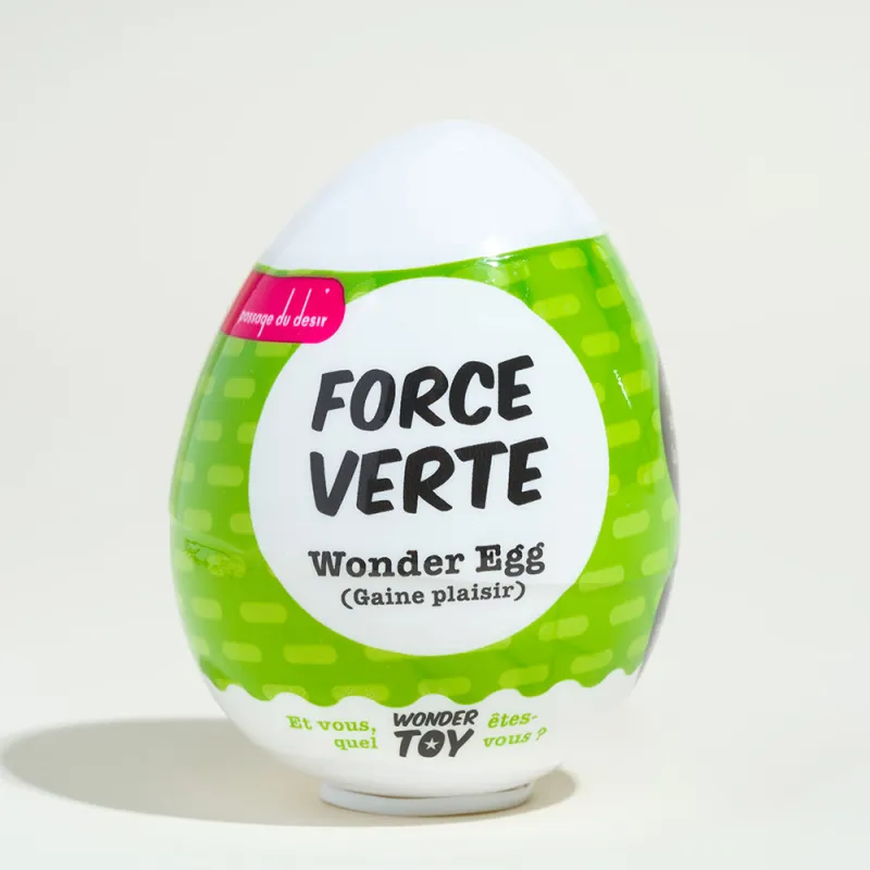 Œuf de mastrubation surprise Wonder Egg - 6,8 x 5 cm Vert