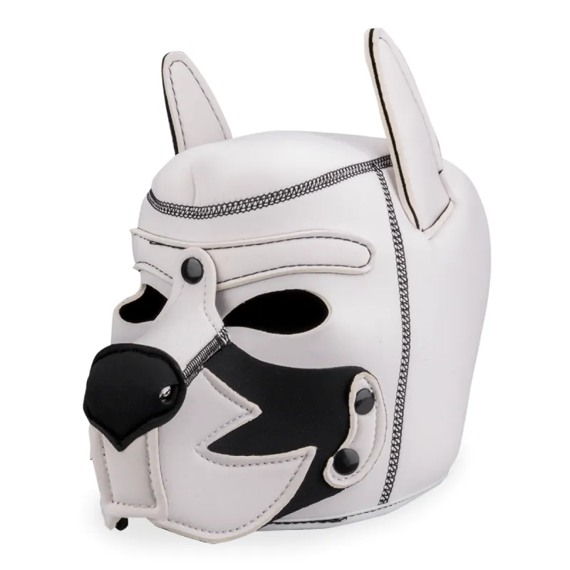 Cagoule de chien en néoprène avec moustache Puppy Play Kinky