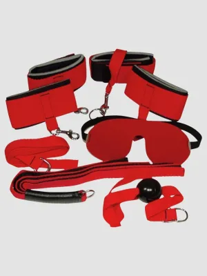 Kit Bondage Rouge & Noir 6 Pièces