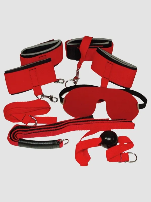 Kit Bondage Rouge & Noir 6 Pièces