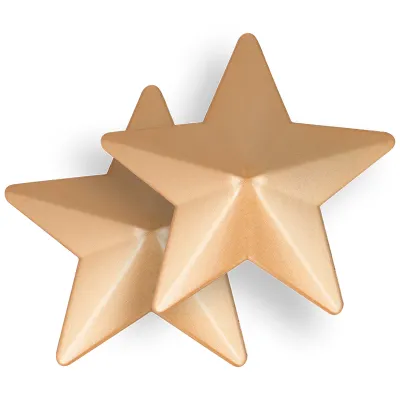 Cache-Tétons Étoile Dorée Réutilisables - Coquette Chic Désir