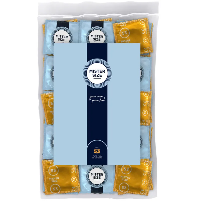 Préservatifs taille M 53 mm lot de 100 - Mister Size