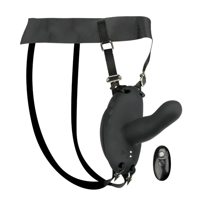 Gode ceinture vibrant convertible et télécommandé Alluria
