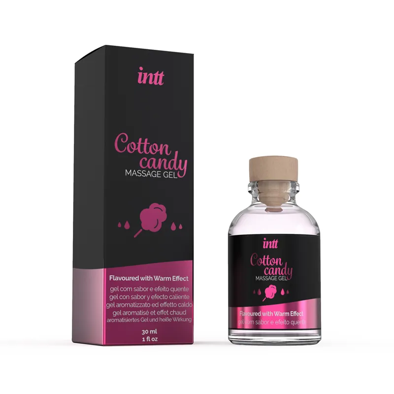 INTT- Gel de massage chauffant à la barbe à papa