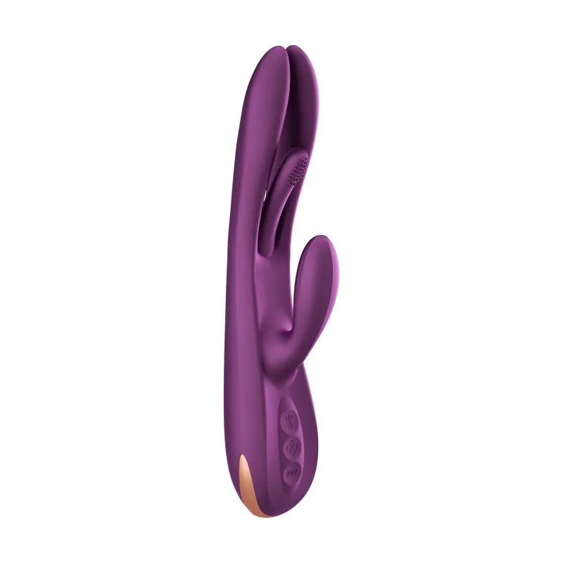 HoneyPlayBox - Terri Vibrateur Lapin Contrôlé par App avec Tapotement "Kinky Finger" Violet
