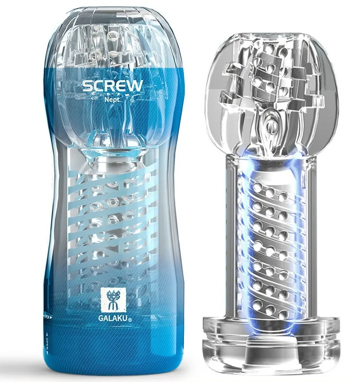 Masturbateur SCREW III Galaku Bleu