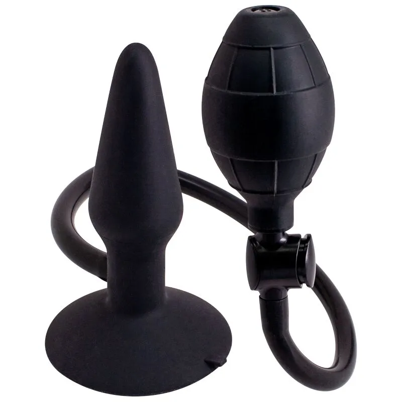 Plug Anal Gonflable Taille S Noir - Seven Creations