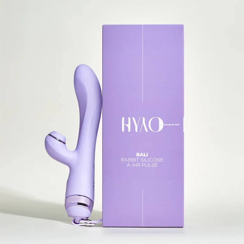 Rabbit à air pulsé Bali de HYYO - totale 23 cm Lilas