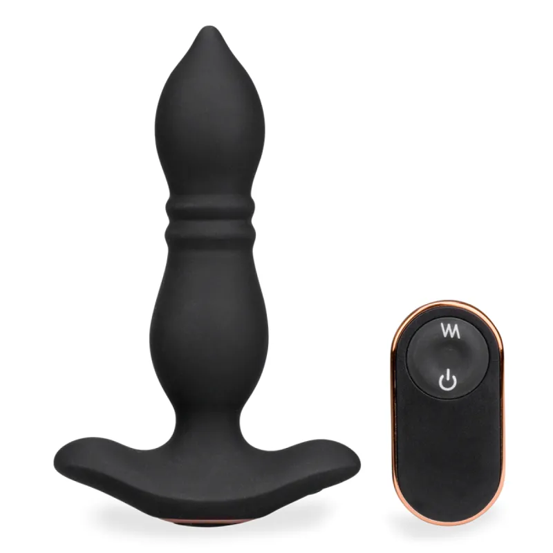 Plug anal télécommandé vibrations et va-et-vient Verso