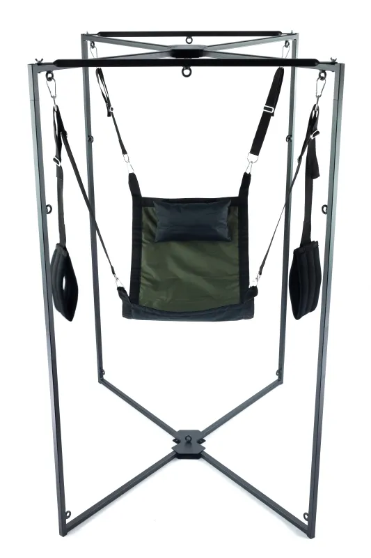 Kit Sling Tissu Carré Kaki-Noir Armature Noire