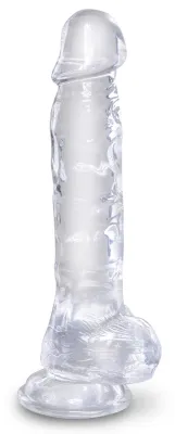 Gode Transparent King Cock CLEAR 18 x 4.7cm