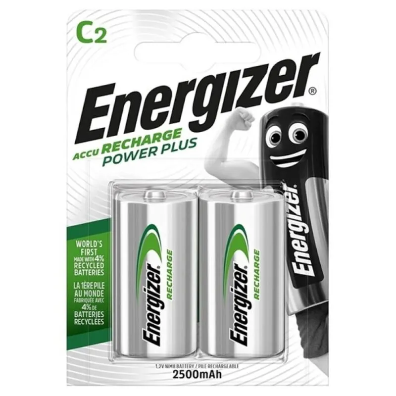 Batteries Rechargeables Energizer Power Plus HR14 C 2500mAh