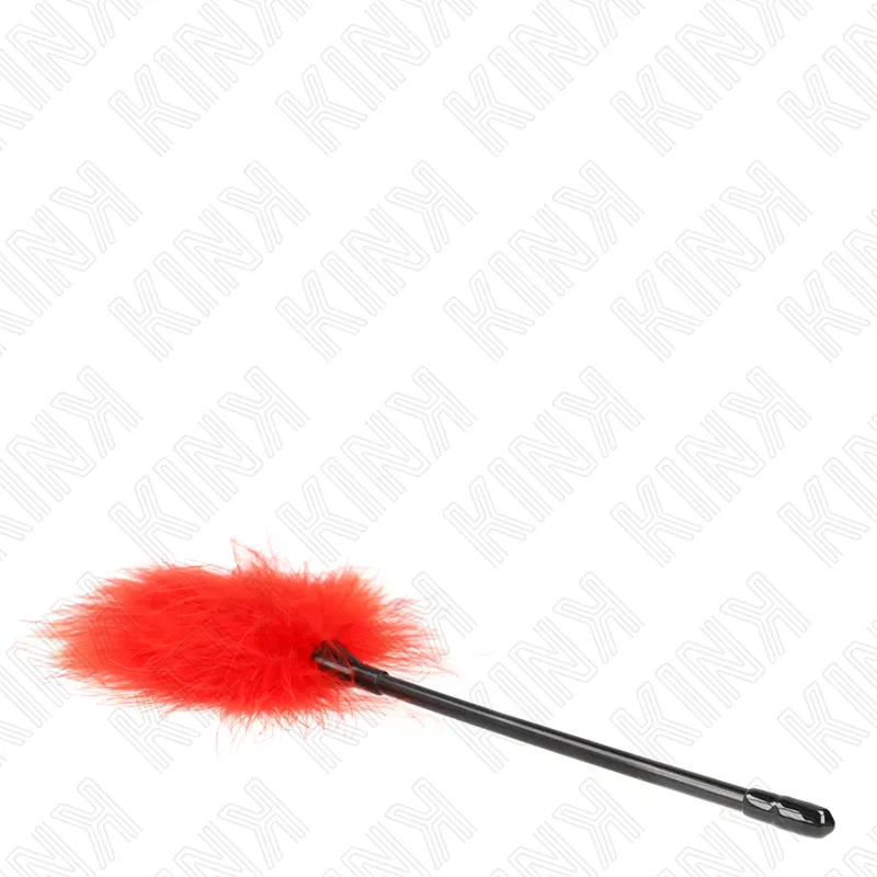 Plumeau Sensuel KINK Tickle Rouge 27cm - KINK