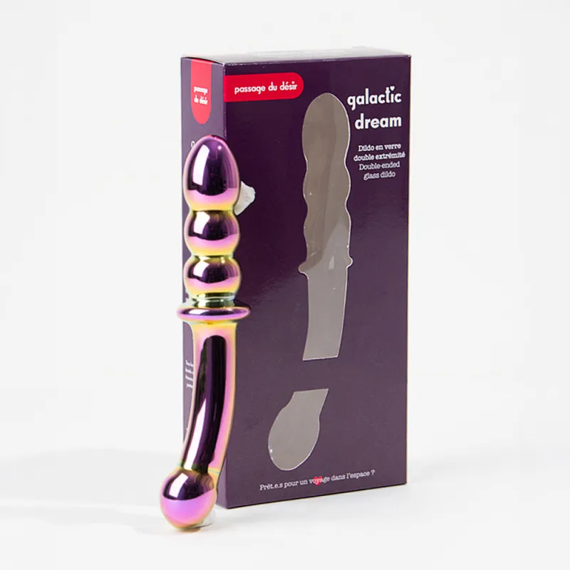 Dildo en verre Galactic Dream Passage du Désir - totale 17 cm