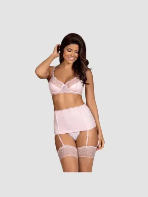 Ensemble 3 Pièces Girlly Rose & Blanc