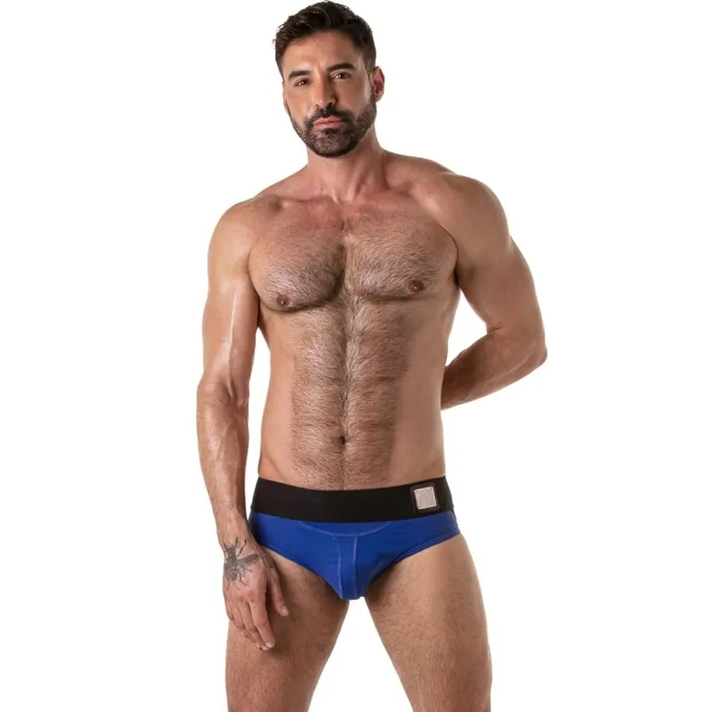 Slip de Sport Ceinture Large Bleu S - Locker Gear