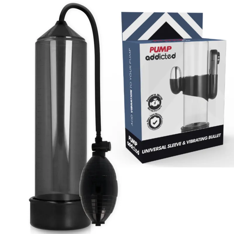 Pompe à pénis vibrante RX3 noire - Pump Addicted