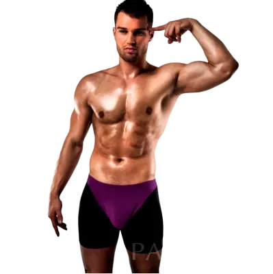 Boxer Érotique Passion 009 Lilas/Noir S/M - Passion