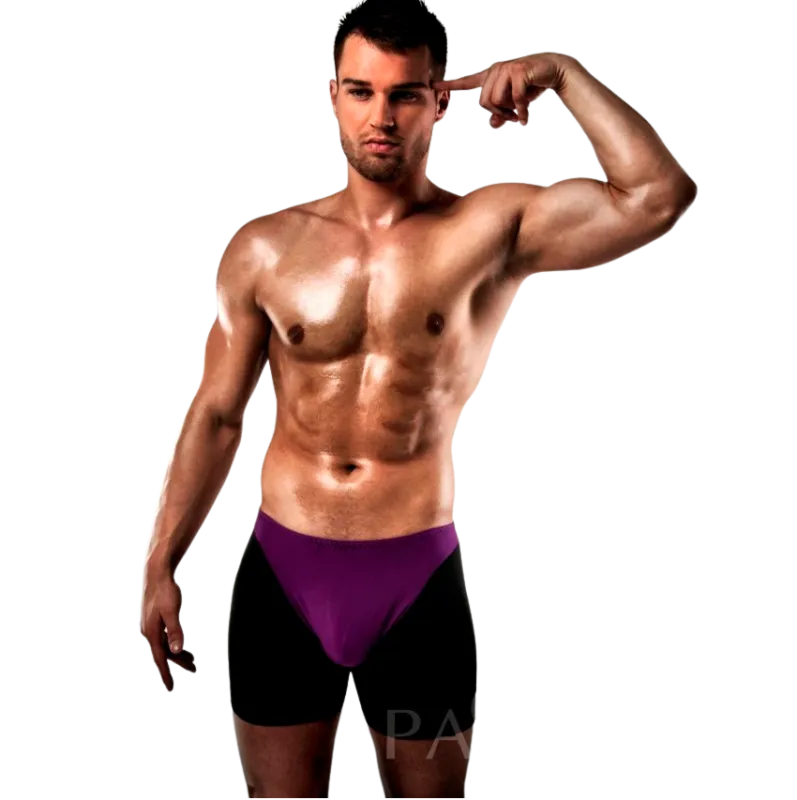 Boxer Érotique Passion 009 Lilas/Noir S/M - Passion