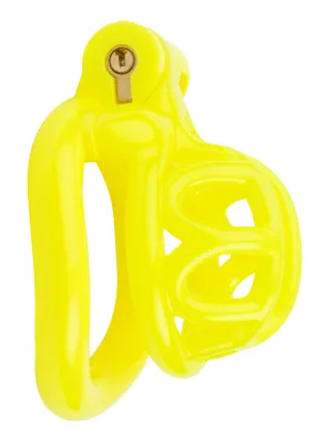 Cage de chasteté courte LYFY 4 x 3.3cm Jaune