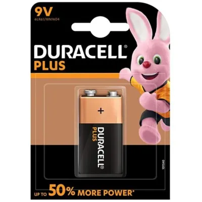 Pile alcaline 9V LR61 Plus Power - Duracell