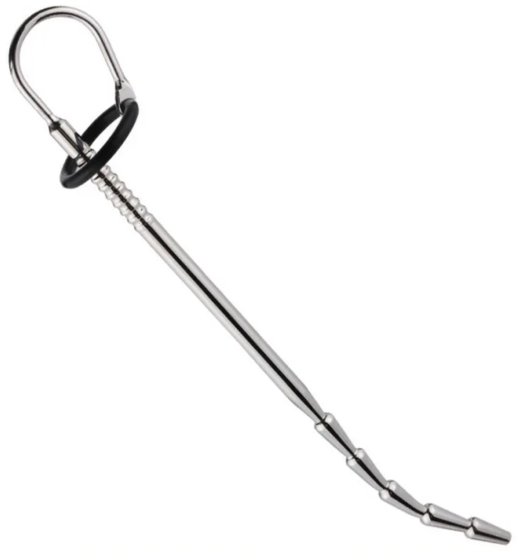 Longue Tige d'urètre en métal CURBY 24cm - Diamètre 9mm