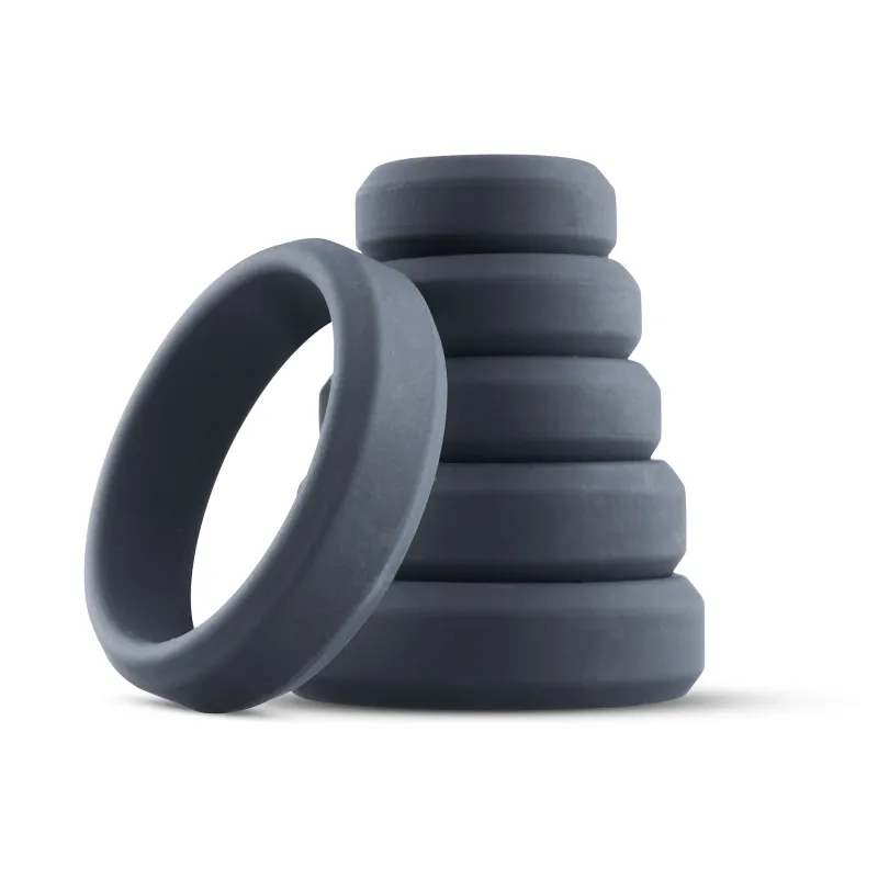 Pack 6 Cockrings Plats