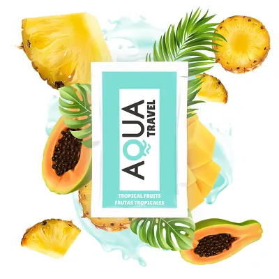 Lubrifiant Aqua Travel Fruits Tropicaux Format Voyage 6 ml