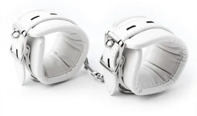 Menottes de chevilles CUFF BOMB Blanches