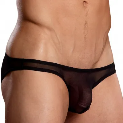 male power Bikini BRAZILIAN POUCH Noir