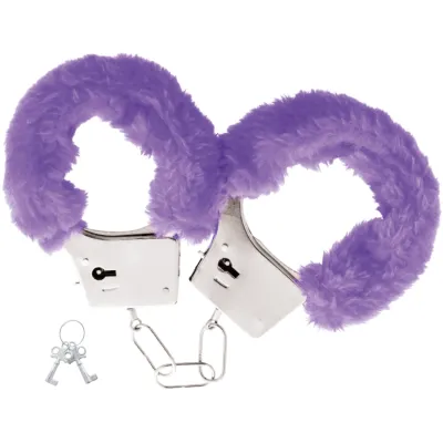 Menottes en fourrure Darkness lilas - Darkness