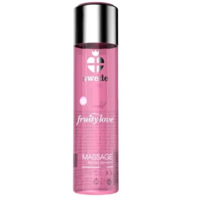 Huile Massage Fruity Love Fraises Champagne Chauffante - Swede