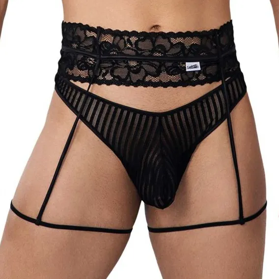 Porte-Jarretelles String TORETH Noir