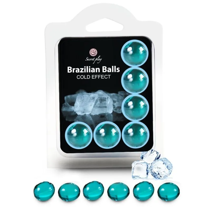 Boules de massage rafraîchissantes Brazilian Balls x6 - Secret Play