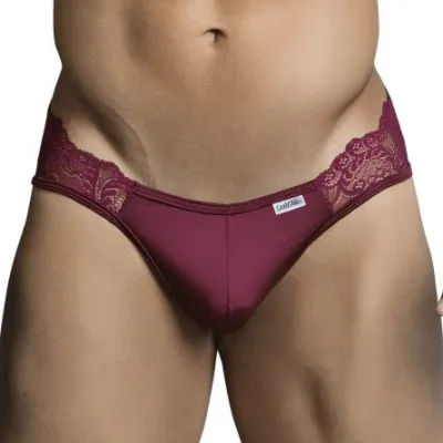 CandyMan Jockstrap Dentelle XOCHI Bordeaux