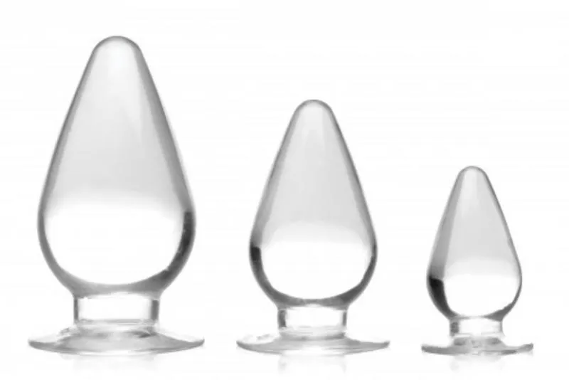 Master Series - Triple Cones Lot de 3 plugs anaux - Cristallin